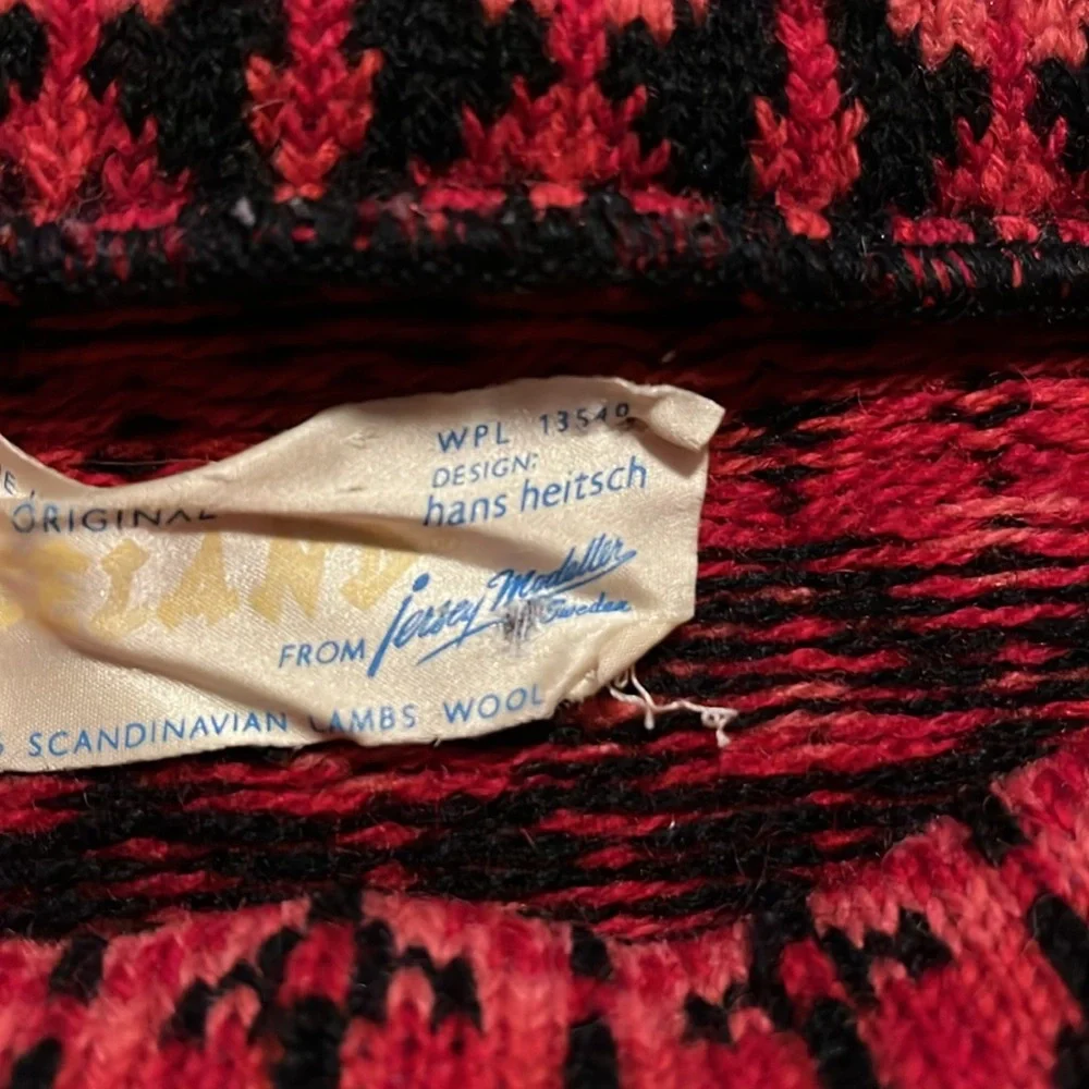 Vintage Hans Heitsch Iceland Scandinavian Lambswool Sweater